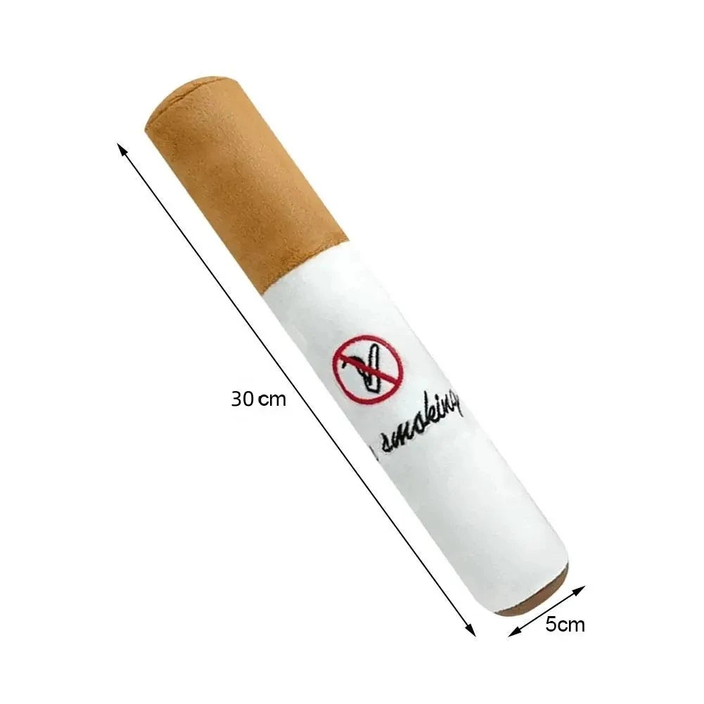 Hot Selling White Cigarette Pet Plush Sound Toy, Bite Resistant Toy, Interactive Dog Toy Dogs Cigar