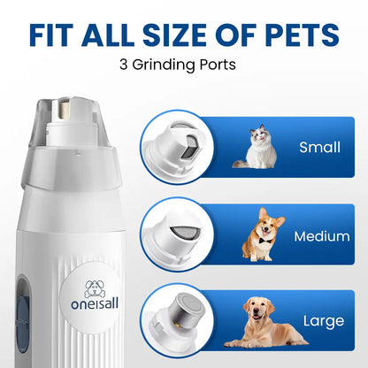 Oneisall Pet Grooming Vacuum 1.5L with Grooming Brush, Clipper, Low-Noise, Stress-Free, 99% Hair Suction, Easy-To-Clean & Compact Design