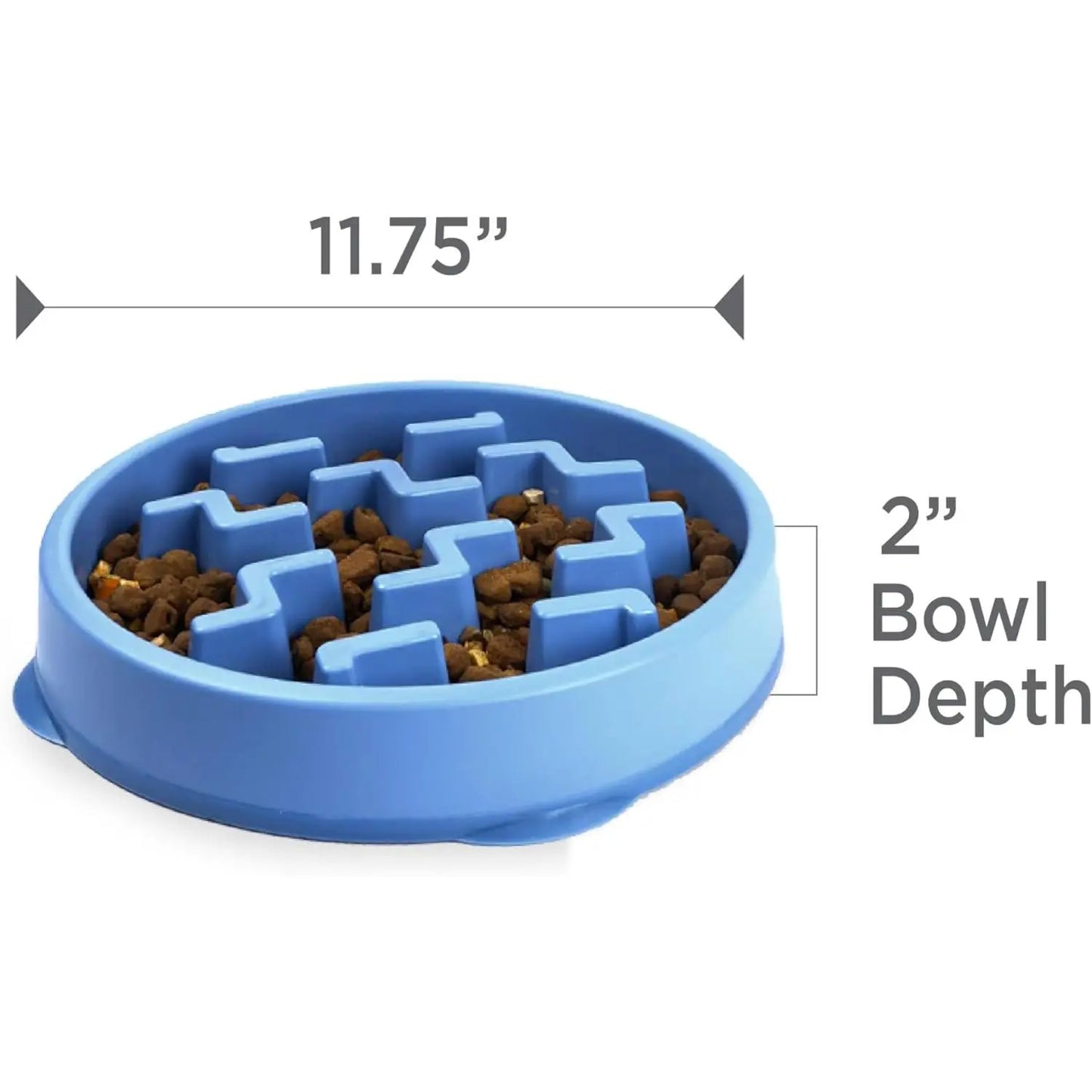 Outward Hound Fun Feeder Slo Bowl, Large Slow Feeder Dog Bowl Size Puzzle
