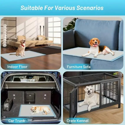 100 Count Premium Absorbent Disposable Dog Training Pads, Leak-Proof Pet Urine Pads for Puppies, Cats, and Small Animals - Ideal for Home and Cage Training
