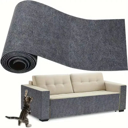 11.85In×39.3In Cat Scratch Protector for Home Furniture - Easy Installation Anti-Scratch Sticky Pad, Protects Leather Couch Arms & Corners, Iridescent Stained Glass Decorative Sticker Window Film, Sofa Arms,Sohochic