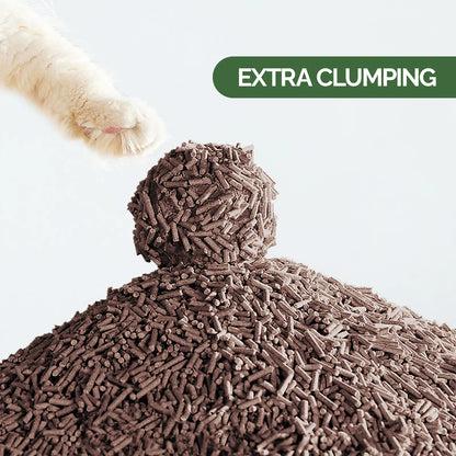 Magicoco Cat Litter 99% Odor Deodorized Low Tracking & Flushable Unscented & Chemical-Free Extra Clumping 5Lbs/Bag Natural Coconut Raw Materials Cat Essentials Kitten Stuff