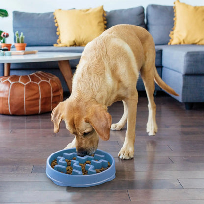 Outward Hound Fun Feeder Slo Bowl, Large Slow Feeder Dog Bowl Size Puzzle