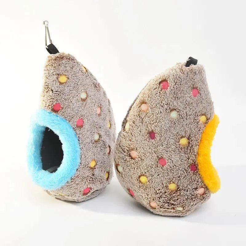 2Pcs Cozy Cotton Winter Hanging Nest, Bird Cage Accessory, Nesting Material for Bird Cages & Houses, Pet Supplies Hammock for Parrots