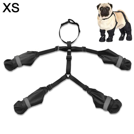 Pet Outdoor Rain Boots, Soft,Non Slip, Waterproof, Dirt Proof,Wear-Resistant Knee Pads,Adjustable Outdoor Walking Boots for Dogs