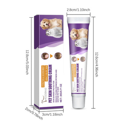 Pet Skin Ointment - Glycerin Base, Carbomer-Infused Dog & Cat Healthcare Cream for Deep Hydration, Itch Relief, Repair, Irritated Dry Areas, All Breeds, Easy to Use