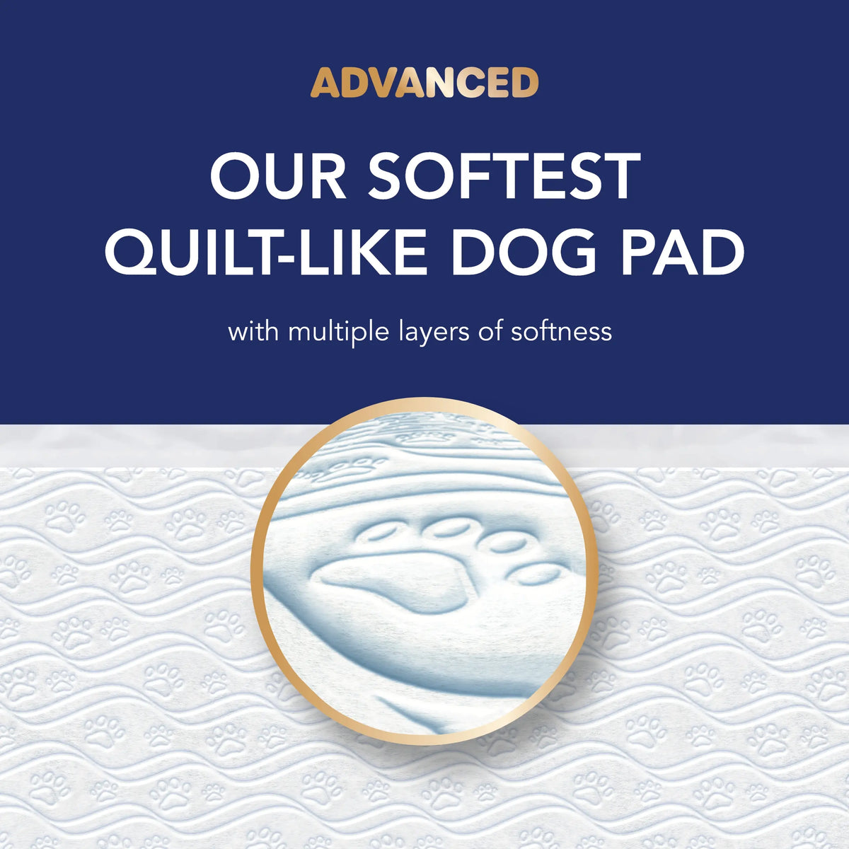 Scott Pet Guard Advanced Disposable Dog Training Leak Prevention Pads - Waterproof Absorbent, Quilted Core, 16-Hour Absorbency, Odor Control, Soft Design, Toss-After-Use for Medium/Large Dogs & Puppies, Waterproof Absorbent Pads