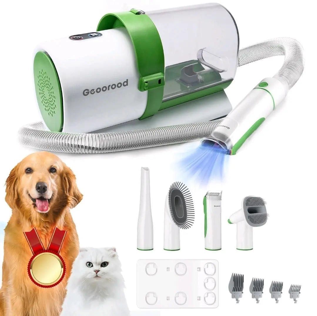 Geoorood Pet Grooming Vacuum Dog Vaccum Brush for Shedding Grooming Cat Hair Vaccum Groomer Cat Dog Hair Remover Grooming Kit All in One.