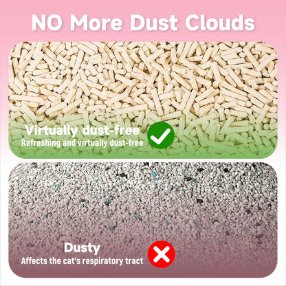 G&S Pet Tofu Mixed Cassava Cat Litter Kitty Litter Flushable Odor Control Quick Clumping Low Dust