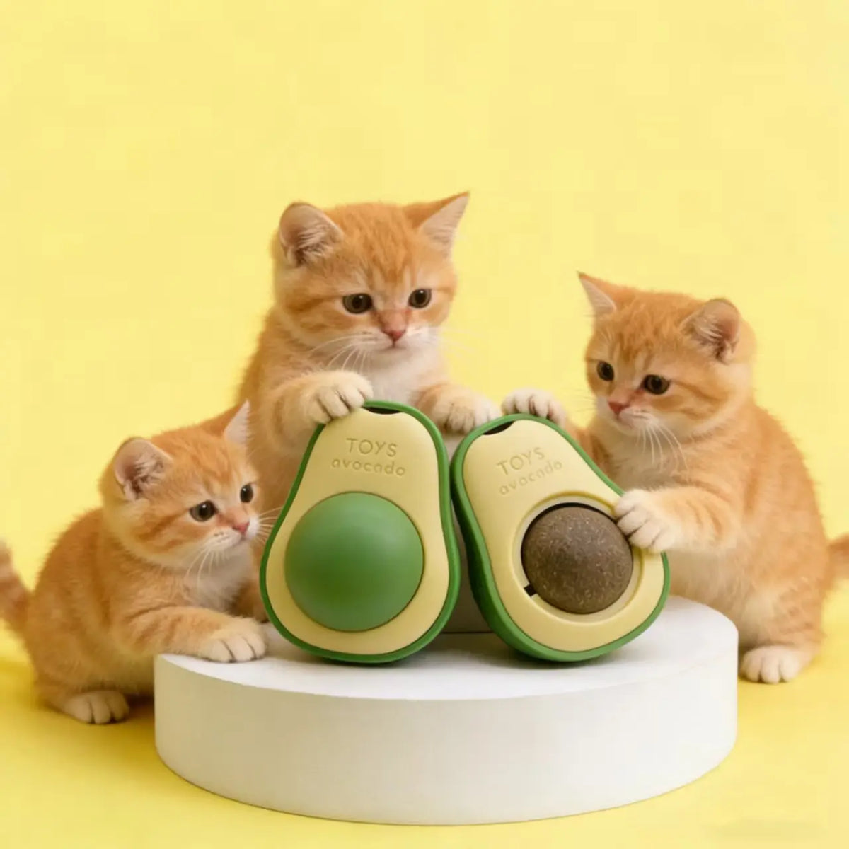 Wall-Mounted Catnip Chew Toy - 360° Spinning Ball for Indoor Cats, Calming Dental Care & Interactive Play