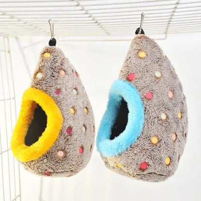 2Pcs Cozy Cotton Winter Hanging Nest, Bird Cage Accessory, Nesting Material for Bird Cages & Houses, Pet Supplies Hammock for Parrots
