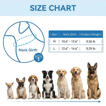 Reusable Pet Cooling Collar - TPU Advanced Phase Change Material 64°F Ice Ring for Small/Large Dogs, No Condensation Sweat-Free Neck Wrap, Fast Freeze Heat Relief for Summer Beach Trips, Vibrant Print Safe Collar