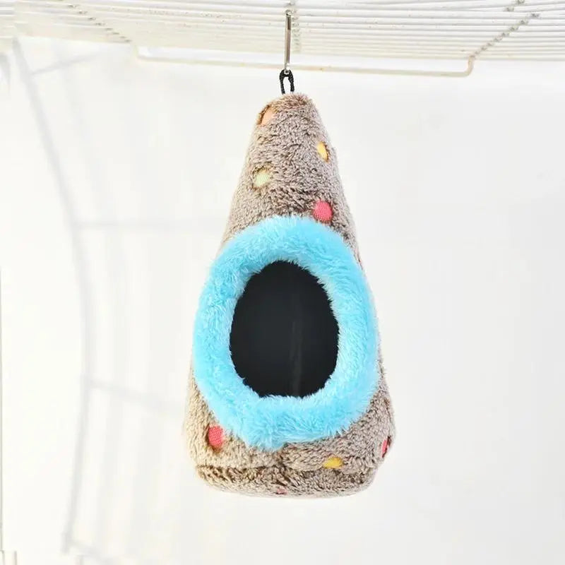 2Pcs Cozy Cotton Winter Hanging Nest, Bird Cage Accessory, Nesting Material for Bird Cages & Houses, Pet Supplies Hammock for Parrots