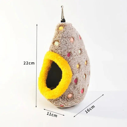 2Pcs Cozy Cotton Winter Hanging Nest, Bird Cage Accessory, Nesting Material for Bird Cages & Houses, Pet Supplies Hammock for Parrots