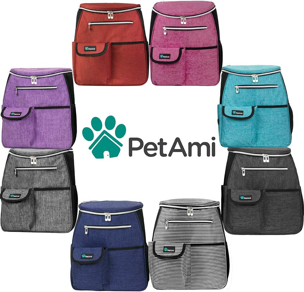 Airline-Approved 27L Dog Travel Backpack in Purple