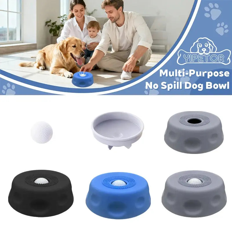 Slow Feeder Dog Lick Bowl with Entertained Ball-In Design, Anti-Slip Feeding Tray for Liquid Treats & Bone Broth, Encourages Drinking, Prevents Choking, Pet Supplies for Puppies