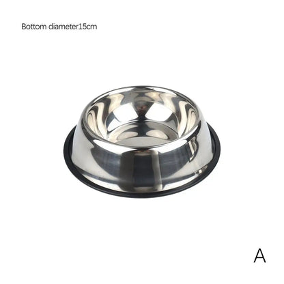 Steel Pet Dog Bowl Food Storage Container Dog Food Bowl Water Bottle Pet Bowl Feeder Dish for Small Large Dogs Cats