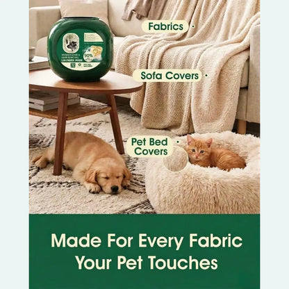 Seedshub Pet Hair Remover & Odor Eliminator Laundry Pods (52 Loads)– Plant-Based Dog & Cat Fur Remover Detergent for Clothes, Bedding, Blankets Free & Clear, Ebony Rose Scent Sohochic