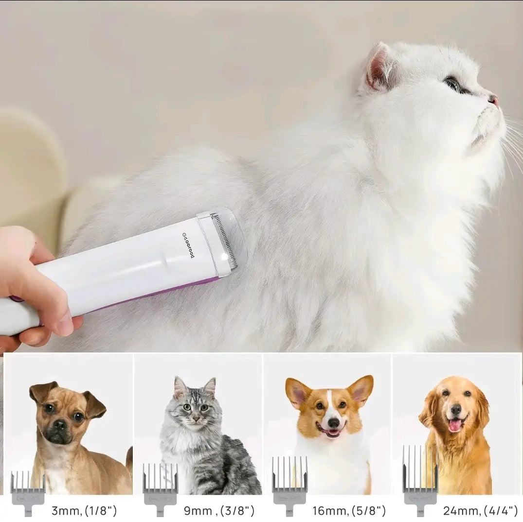 Geoorood Pet Grooming Vacuum Dog Vaccum Brush for Shedding Grooming Cat Hair Vaccum Groomer Cat Dog Hair Remover Grooming Kit All in One.