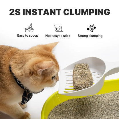 Neakasa Mineral Cat Litter 17.6Lbs / 8Kg - Natural Ingredients, Quick Clumping, Dust Free & Odor Control & Easy Scooping