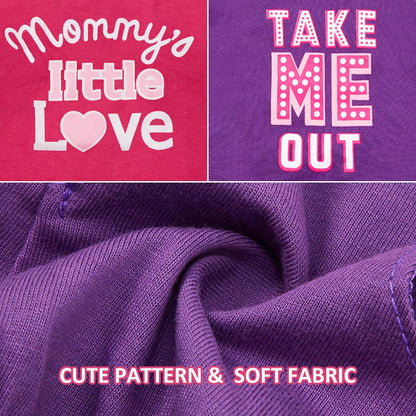 Two-Piece Cute Dog Dresses for Female Pets - Summer Apparel for Dogs and Cats (Love and Me, Medium)
