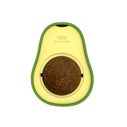 Wall-Mounted Catnip Chew Toy - 360° Spinning Ball for Indoor Cats, Calming Dental Care & Interactive Play