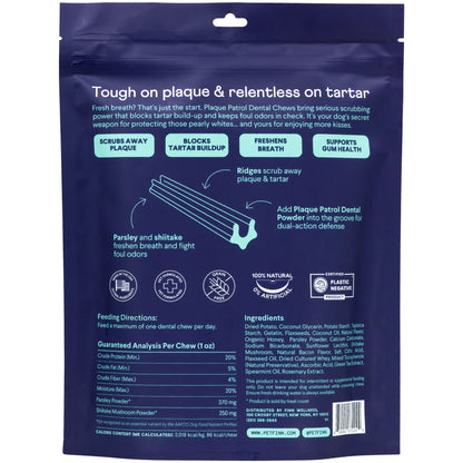 FINN Plaque Patrol Bundle – Award-Winning Dental Chews + Vet-Formulated Powder for Dogs | Made in the USA with 100% Natural Ingredients