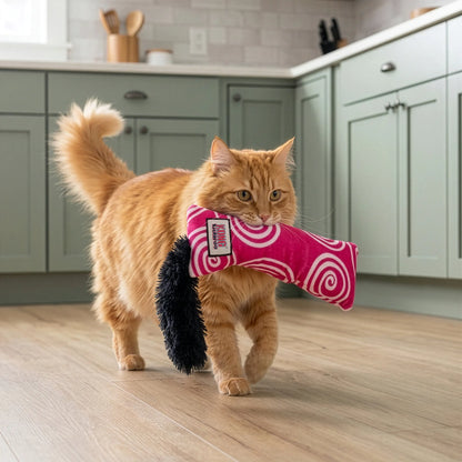 KONG Kickeroo Swirl Cat Toy - Assorted Colors