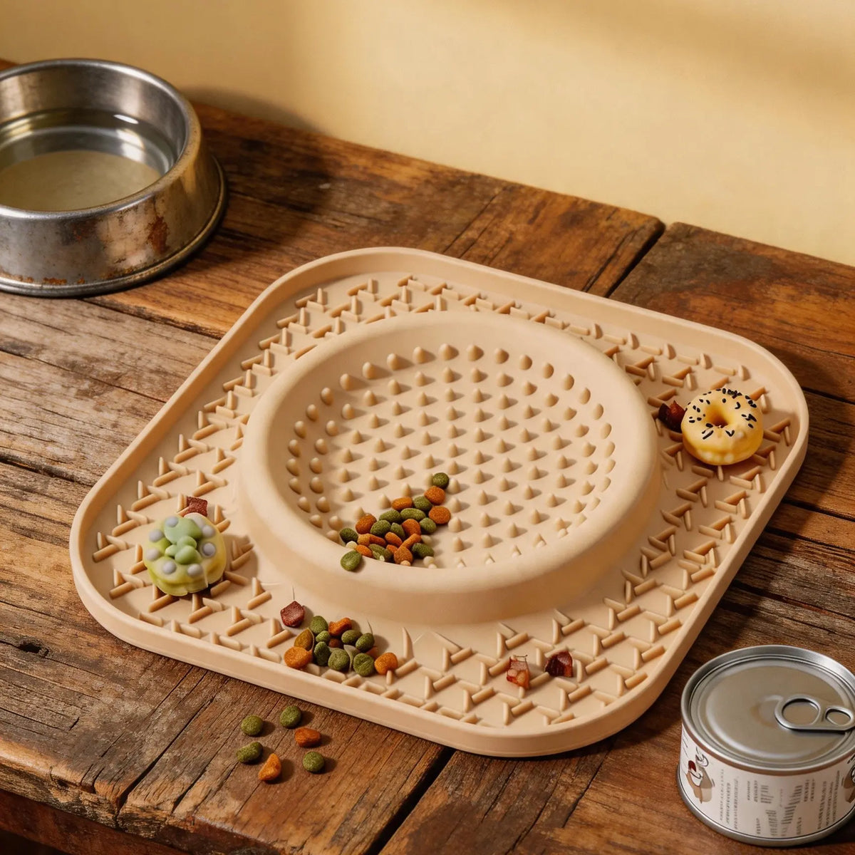 Food Grade Pet Slow Feeder Mat Silicone Non-Slip Pet Meal Pad Multi-Functional Slow Feeder Mat Pet Bowl Puppy