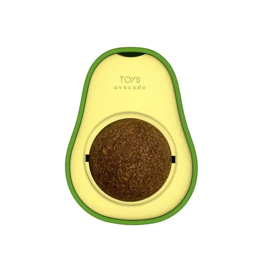 Wall-Mounted Catnip Chew Toy - 360° Spinning Ball for Indoor Cats, Calming Dental Care & Interactive Play