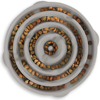 Outward Hound Fun Feeder Slo Bowl, Large Slow Feeder Dog Bowl Size Puzzle