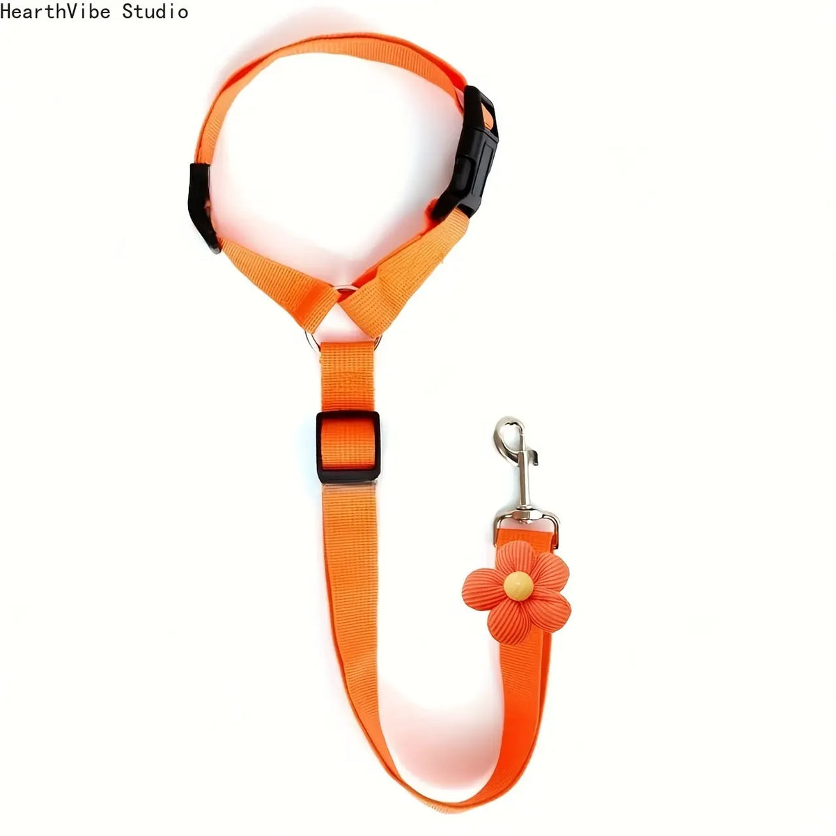 Dog Car Safety Harness and Leash Set with Adjustable Tether and Headrest Attachment for Secure Puppy Travel Restraint
