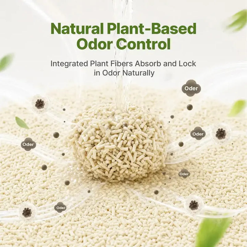 Neakasa Cassava & Tofu Blend Cat Litter | Fast Clumping, 99.9% Dust-Free, Natural Odor Control