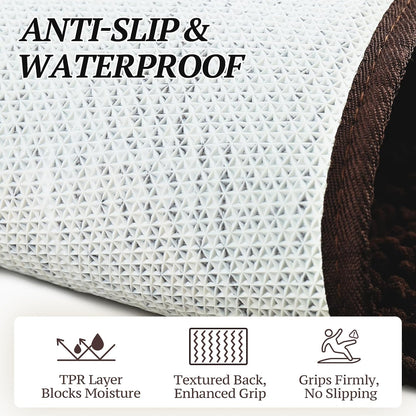 Absorpmax Dog Door Mat for Muddy Paws, 31" x 20", Brown