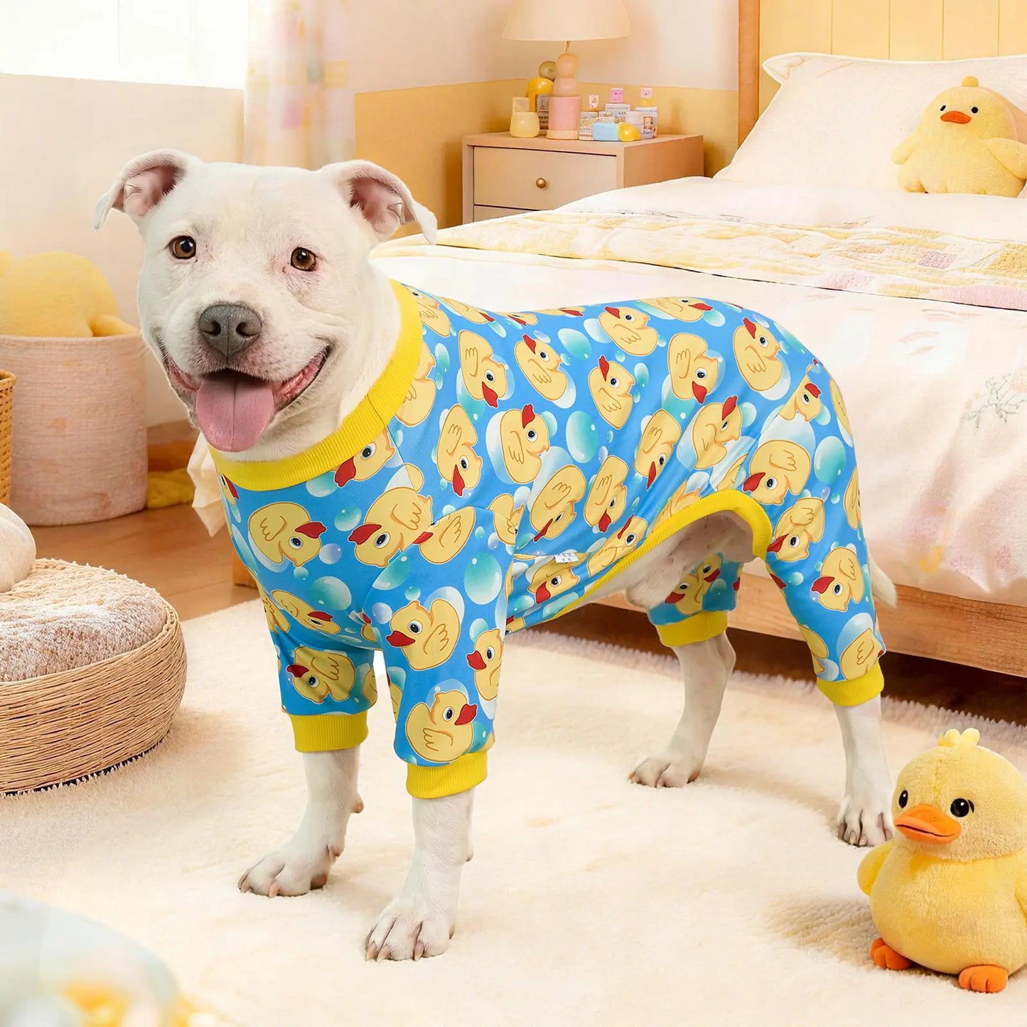 XPUDAC 2-Pieces 8XL Large Breed Dog Onesie Pajamas - 4-Way Stretch Soft Lightweight Pet Outfit, Easy-To-Wear All-Season Cartoon Playful Look for Animals, Fruit Design, Warmth & Comfort,Festive Christmas Halloween Gift,Sohochic