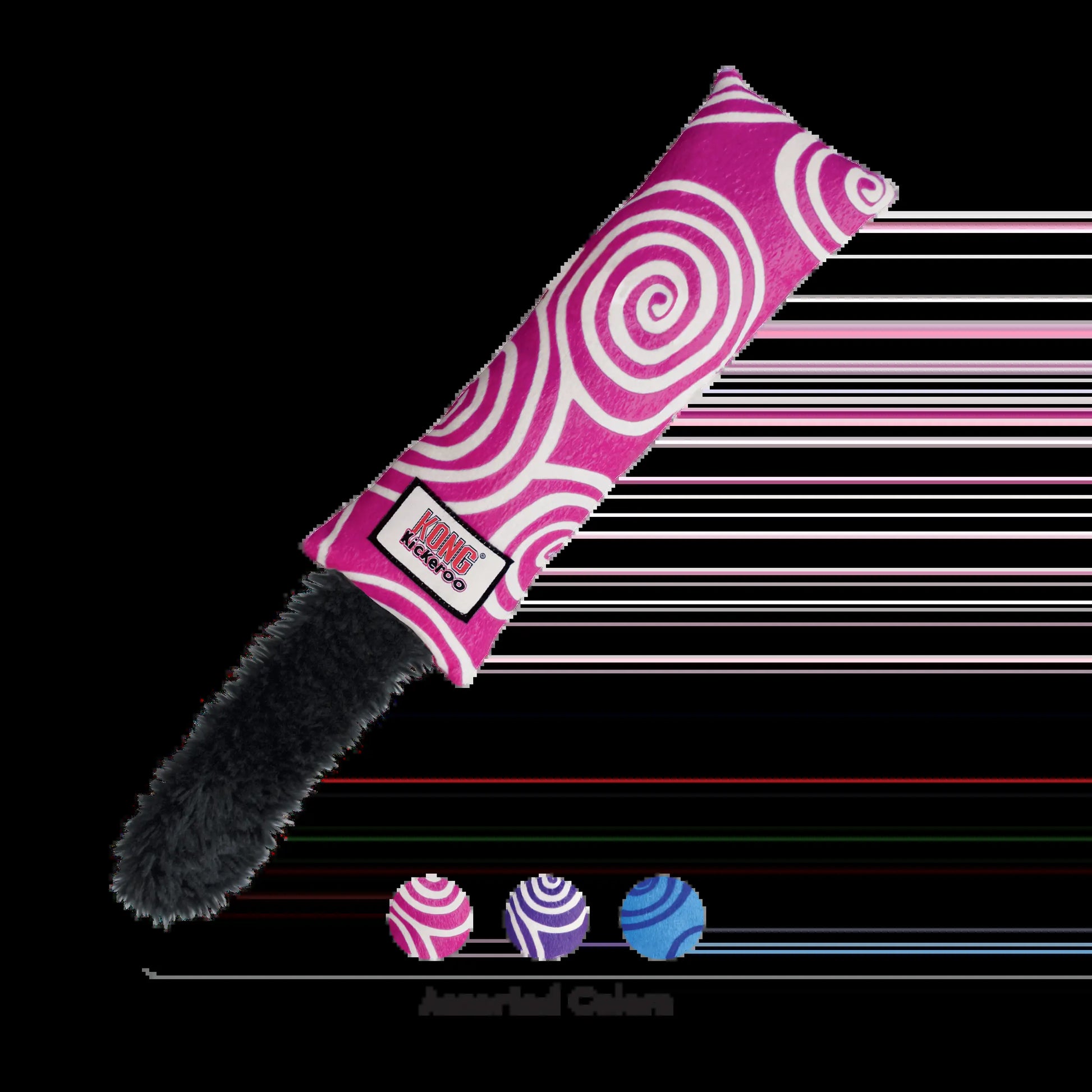 KONG Kickeroo Swirl Cat Toy - Assorted Colors