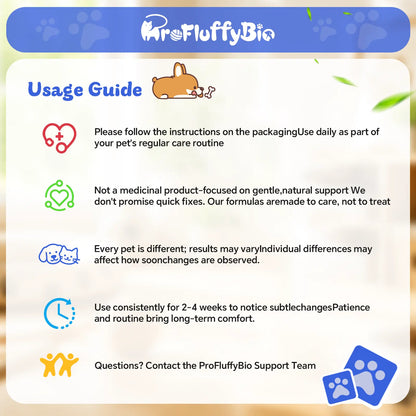 Profluffybio Nature Ear Drops for Dogs - 60Ml Gentle Care Yeast Infection Treatment, Puppy Safe, Reduces Itch, Soothes Skin & Ears, Supports Health, Allergy Relief
