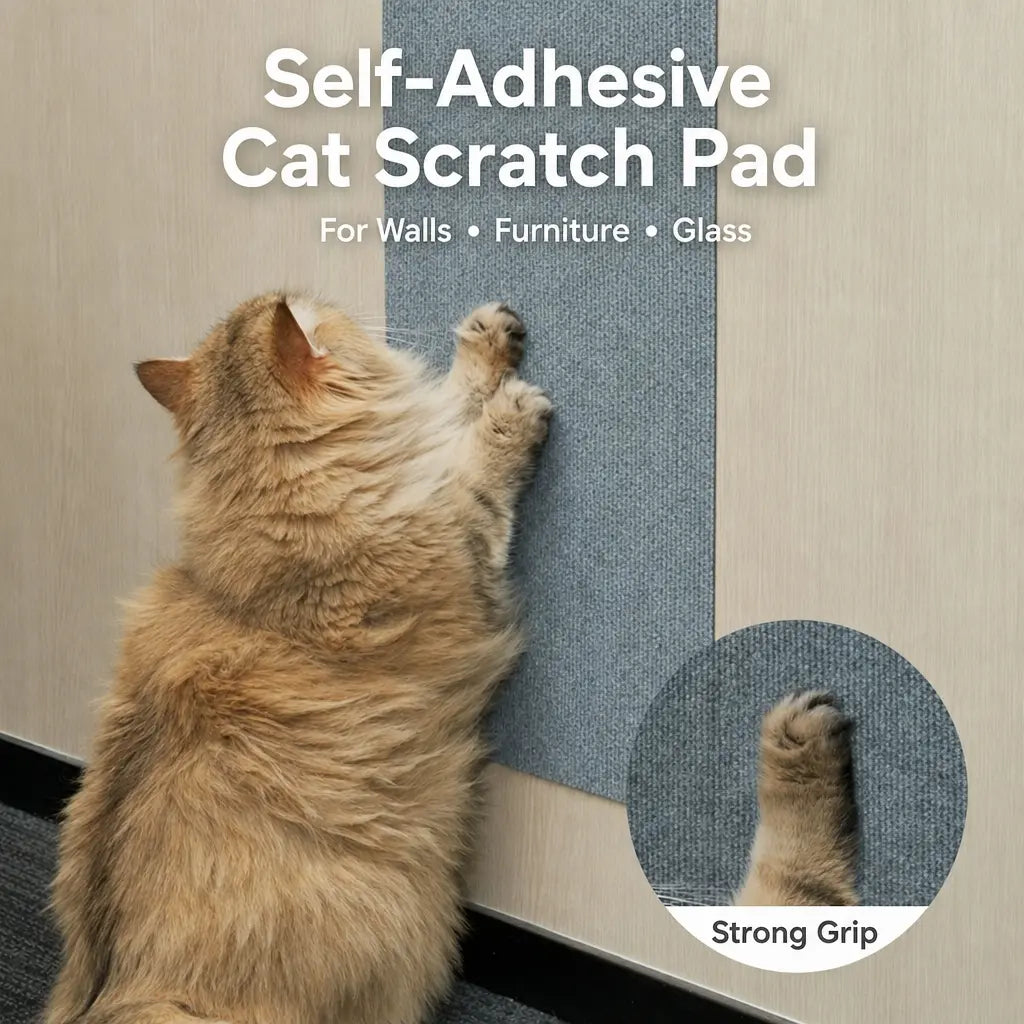 11.85In×39.3In Cat Scratch Protector for Home Furniture - Easy Installation Anti-Scratch Sticky Pad, Protects Leather Couch Arms & Corners, Iridescent Stained Glass Decorative Sticker Window Film, Sofa Arms,Sohochic