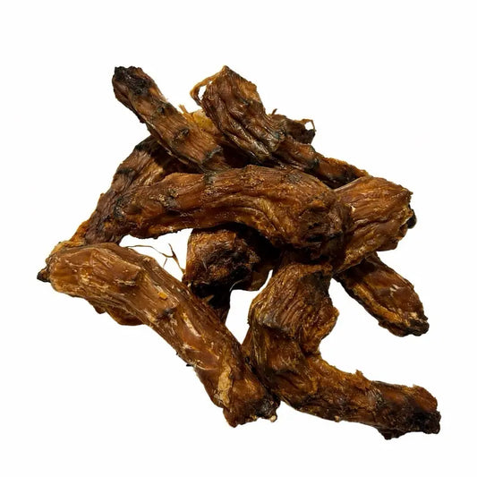USA Smoked Chicken Neck Dog Chew Treats (12 Oz) - Human-Grade, 100% Natural, Water-Washed, High in Protein with Glucosamine and Chondroitin for Enrichment Chewing