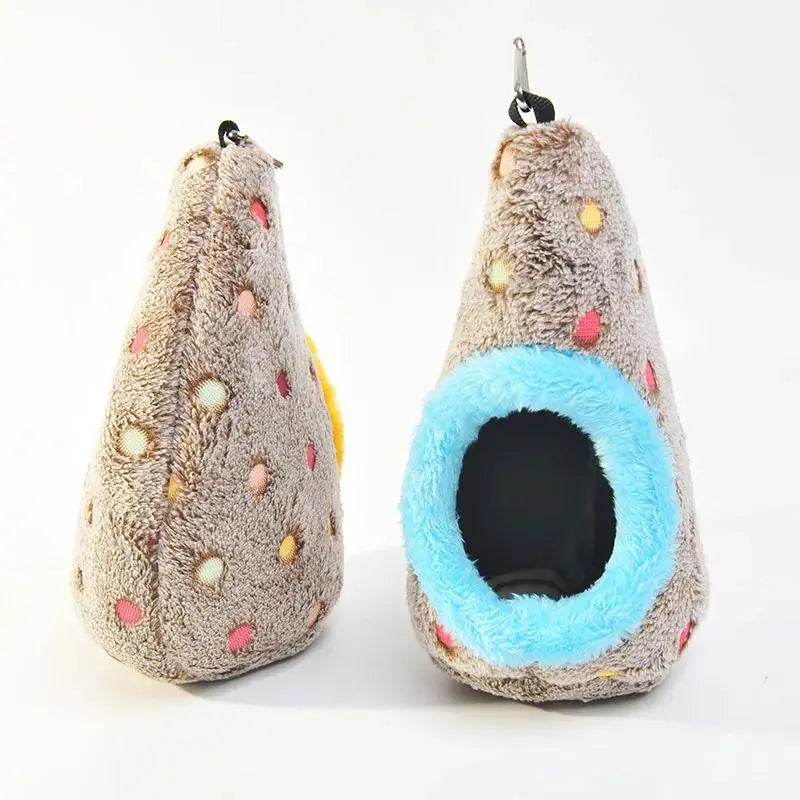 2Pcs Cozy Cotton Winter Hanging Nest, Bird Cage Accessory, Nesting Material for Bird Cages & Houses, Pet Supplies Hammock for Parrots