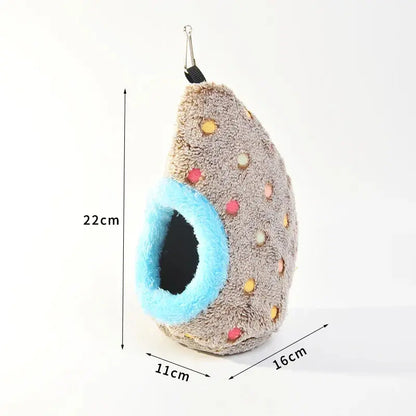 2Pcs Cozy Cotton Winter Hanging Nest, Bird Cage Accessory, Nesting Material for Bird Cages & Houses, Pet Supplies Hammock for Parrots