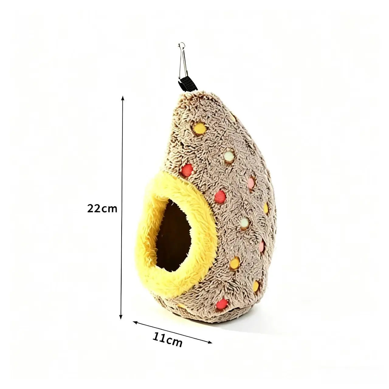 Egg-Shaped Plush Fabric Hanging Nest - Cozy Warmth Winter Birdcage Sleeping Bed for Small-Medium Pet Parrots