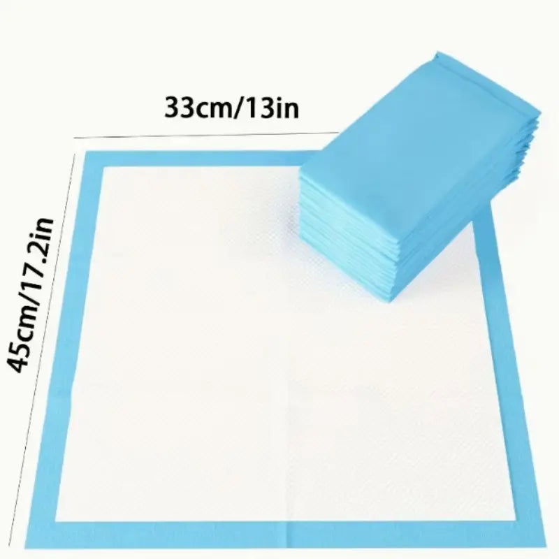 100 Count Premium Absorbent Disposable Dog Training Pads, Leak-Proof Pet Urine Pads for Puppies, Cats, and Small Animals - Ideal for Home and Cage Training
