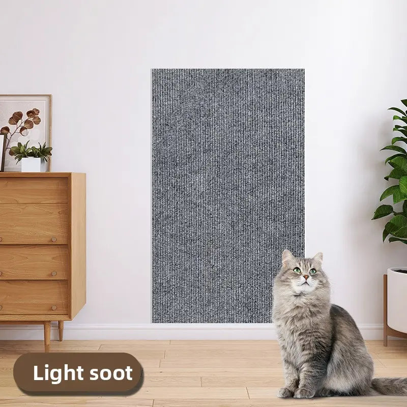 11.85In×39.3In Cat Scratch Protector for Home Furniture - Easy Installation Anti-Scratch Sticky Pad, Protects Leather Couch Arms & Corners, Iridescent Stained Glass Decorative Sticker Window Film, Sofa Arms,Sohochic