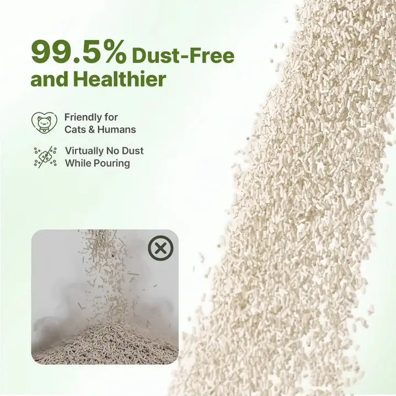 Neakasa Cassava & Tofu Blend Cat Litter | Fast Clumping, 99.9% Dust-Free, Natural Odor Control
