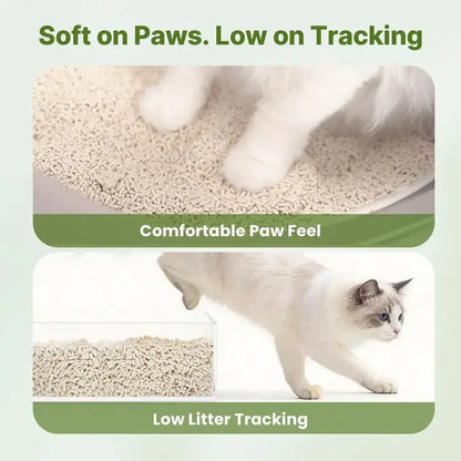 Neakasa Cassava & Tofu Blend Cat Litter | Fast Clumping, 99.9% Dust-Free, Natural Odor Control